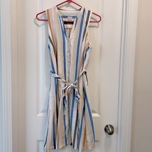 A New Day striped button up dress